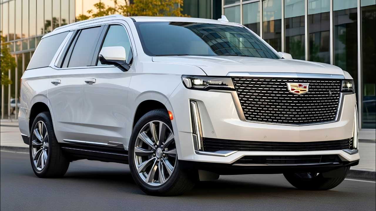 Cadillac Escalade Blanca: SUV de Lujo con Diseño Elegante y Luces LED