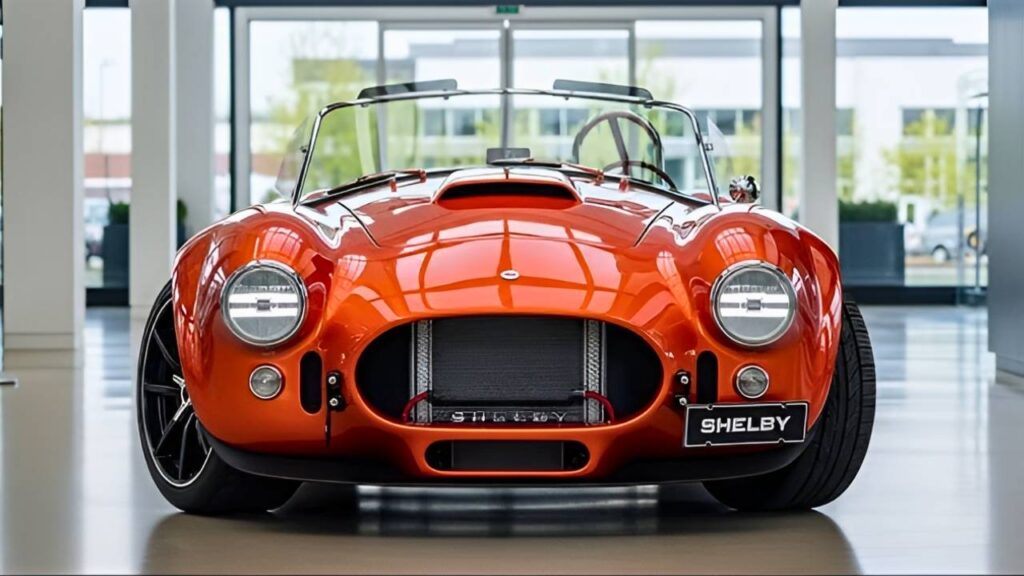 Réplica Moderna del Shelby Cobra Naranja: Deportivo Clásico de Alto Rendimiento