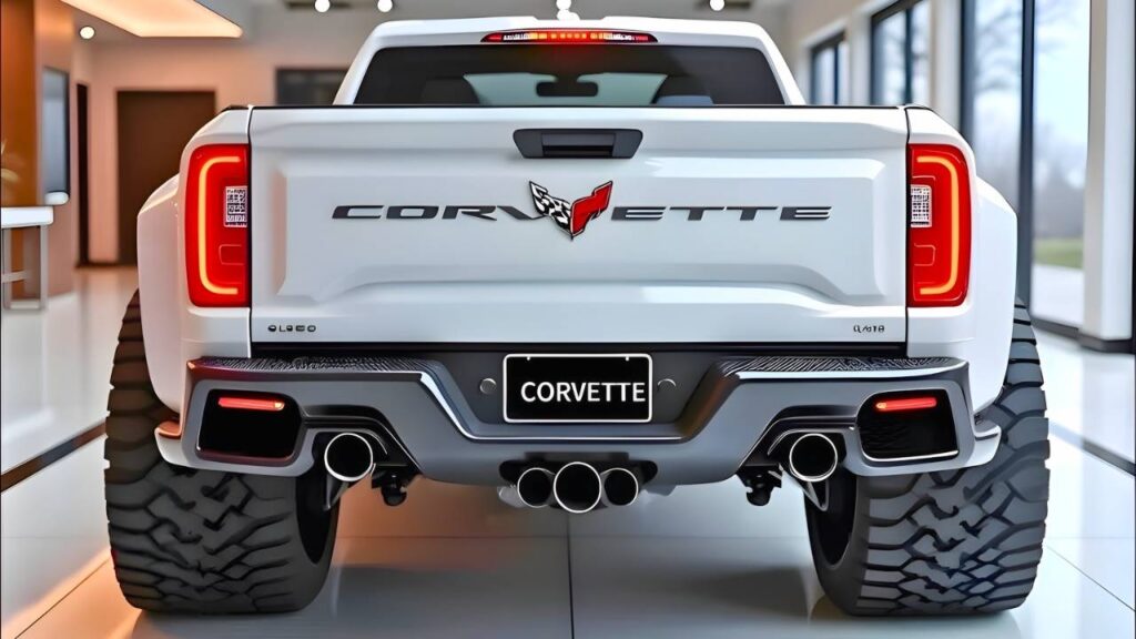 Chevrolet Corvette Pickup 2026 Blanca: Concepto de Camioneta Deportiva Moderna y Potente