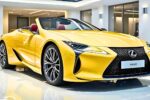 Lexus LC 500 Convertible 2021 Amarillo: Deportivo de Lujo con Interior de Alto Contraste