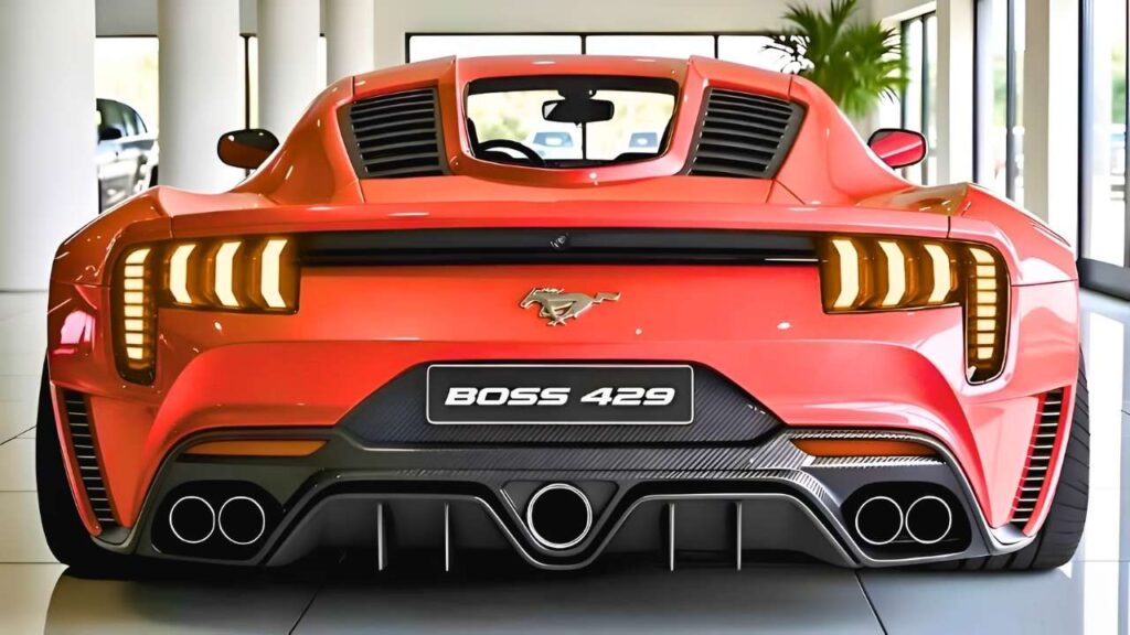 Ford Mustang Boss 429 2026 Concepto: Deportivo Futurista con Difusor Trasero y Escape Central